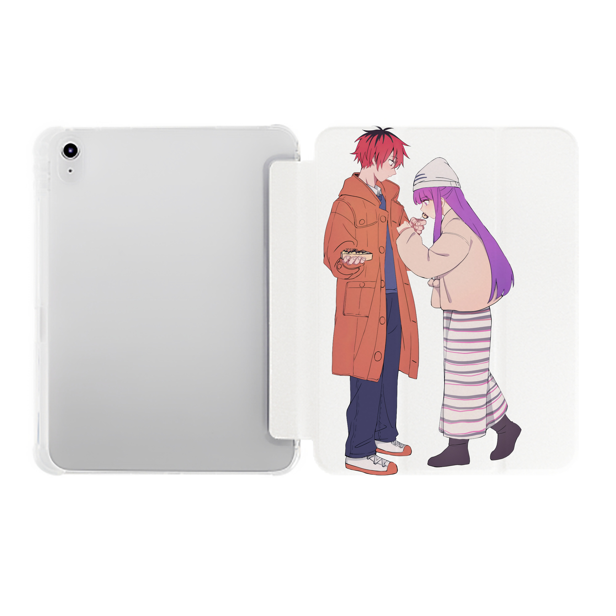 （画像用） 葬送のフリーレン Frieren IPad ケース ペン収納付き 三つ折りスタンド PUレザー×シリコン 対応機種9.5/10.5/10.9インチ